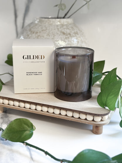 Golden Amber & Wood | Luxury Soy Candle | Ember Collective
