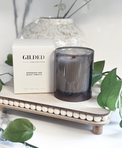 Rosewood & Black Tobacco | Luxury Soy Candle | Ember Collective